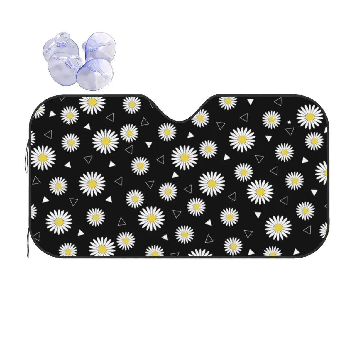 Daisy Vintage Sunshade Windscreen 76x140cm Flower Aluminium Foil Car Sunshade UV Protector