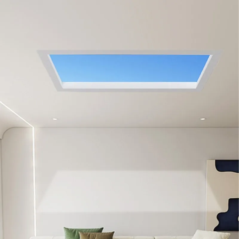 Blue Sky Panel Ceiling Light Simulated Natural Sky Surface‑mounted Ceiling Lamp Indoor Decor For Kids Room Bathroom Kitchen