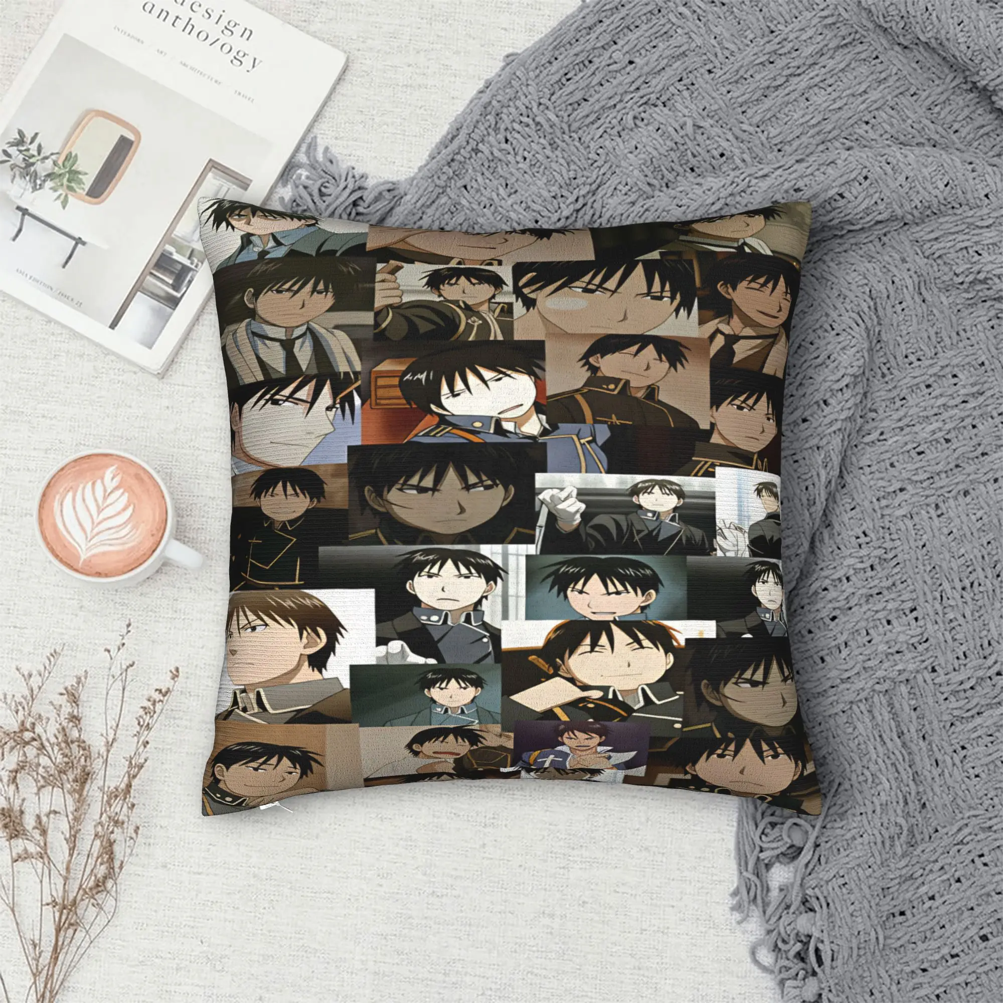 Pillow Case Roy Mustang Comfy Fullmetal Alchemists Pillow Cover For Wedding Party Home Decor Novelty Pillowcases