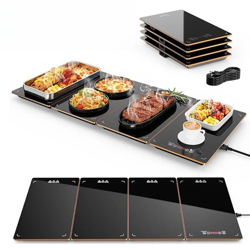 Cross-border splicing electric heating tray food warmer insulation board hot cutting board vegetable heating board