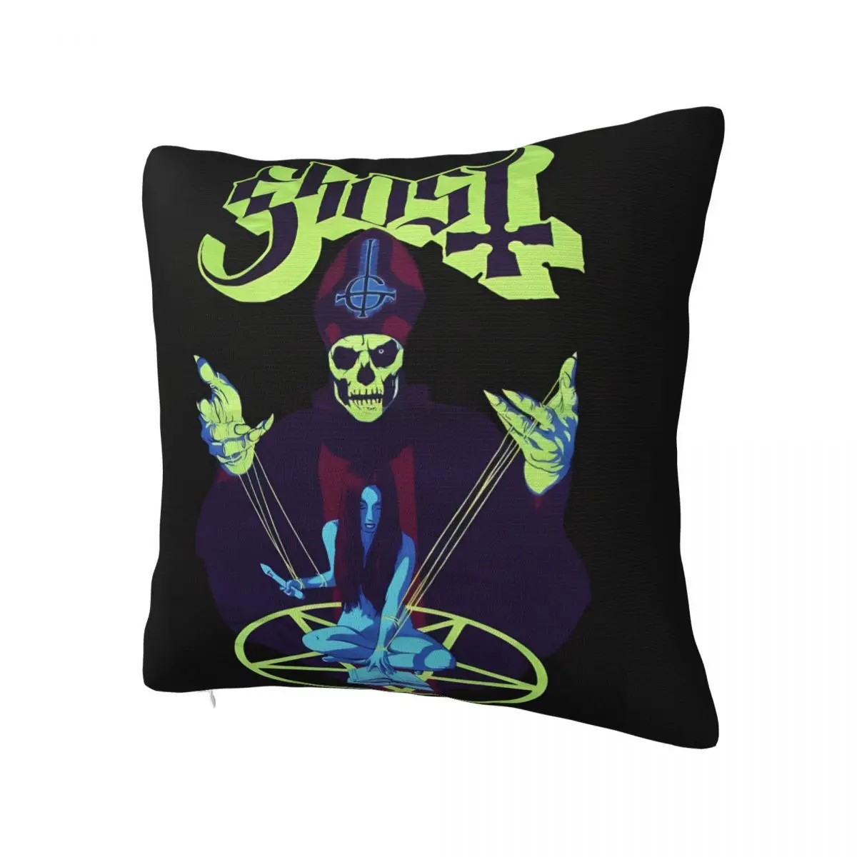 G-Ghost Music Band Pillow Cover Zombie Retro Trendy Pillow Case Design Cushion Cover Pillowcases For Chair Sofa Home Decoration