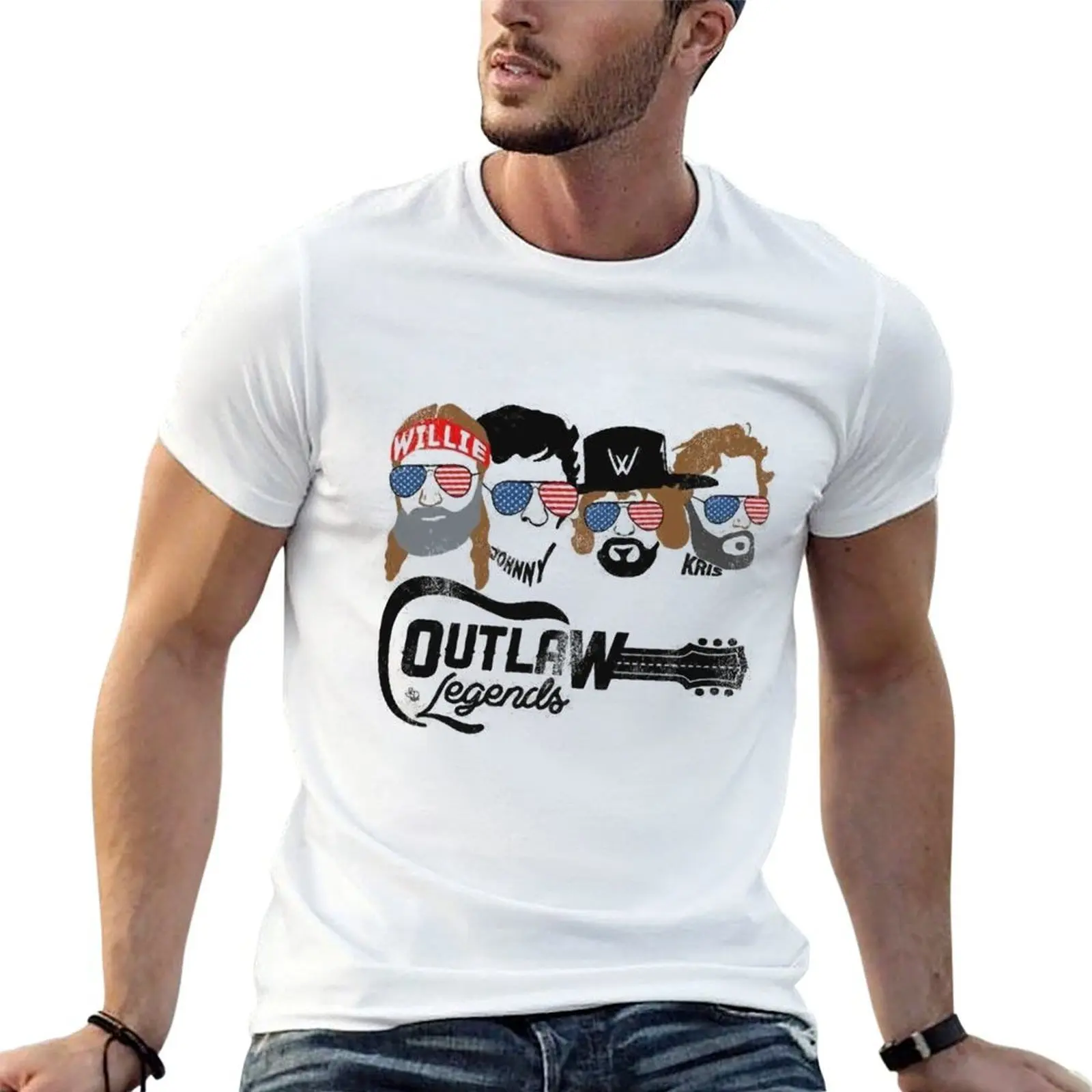 Texas Outlaw Legends T-Shirt Aesthetic clothing gifts for boyfriend mens t shirts