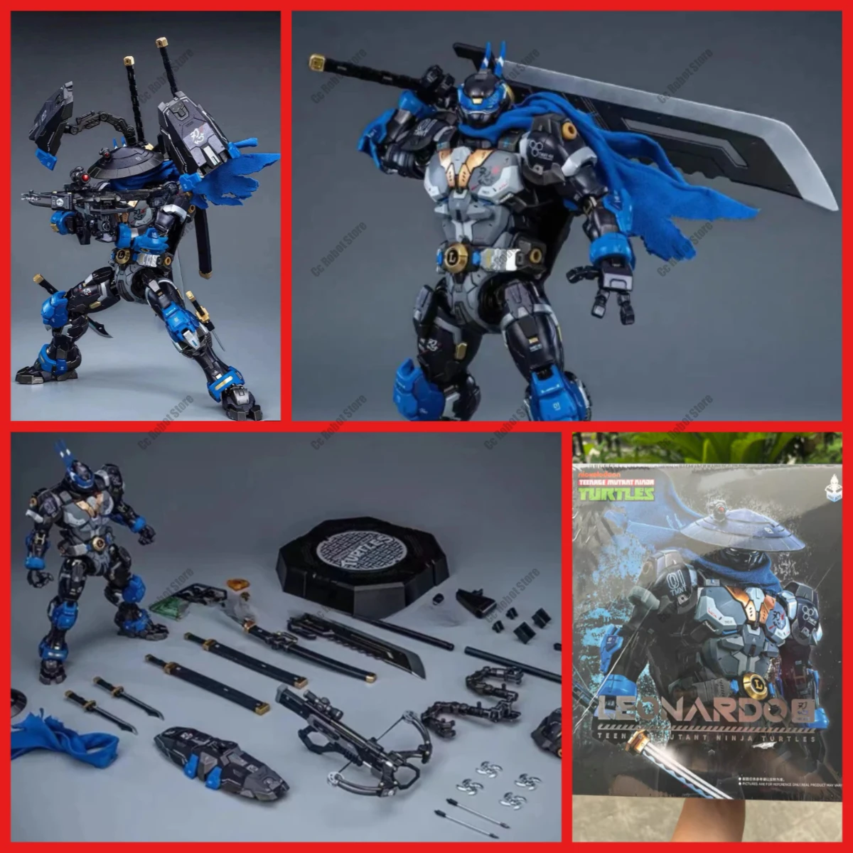 

Hot-Selling Leonardo Action Figure Toy 40th Anniversary Special Edition Night Patrol Decoration Gift Collection