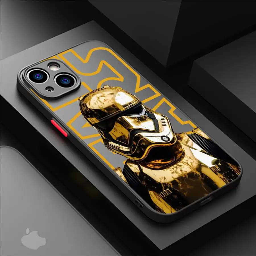 Star Mandalorians Cover W-Wars Phone Case for Apple iPhone 15 Pro Max 13 14 Plus 12 11 Pro 8 7 plus XS MAX Matte