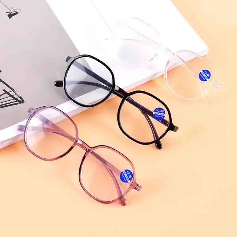 Fashion Reading Glasses Women Girls Glasses Presbyopia Glasses with Class +1.0 To +4.0 Blue Light Glasses Eyeglasses
