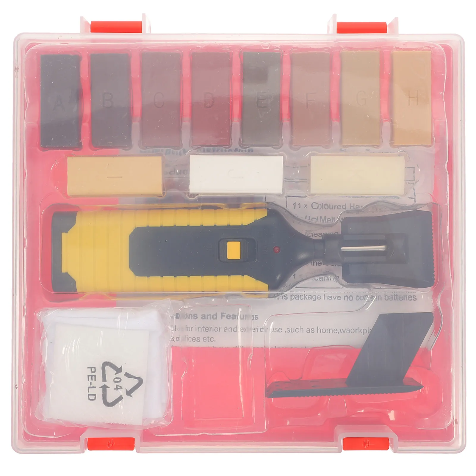 

Набор для ремонта ламината: высокопрочный инструмент для устранения царапин на деревянных и виниловых полах, быстронагревающиеся восковые блоки для бесшовного восстановления