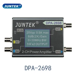 JUNTEK DPA-2698 wysokiej mocy podwójny kanał Generator sygnału funkcji DDS wzmacniacz mocy DC wzmacniacz mocy 10MHz