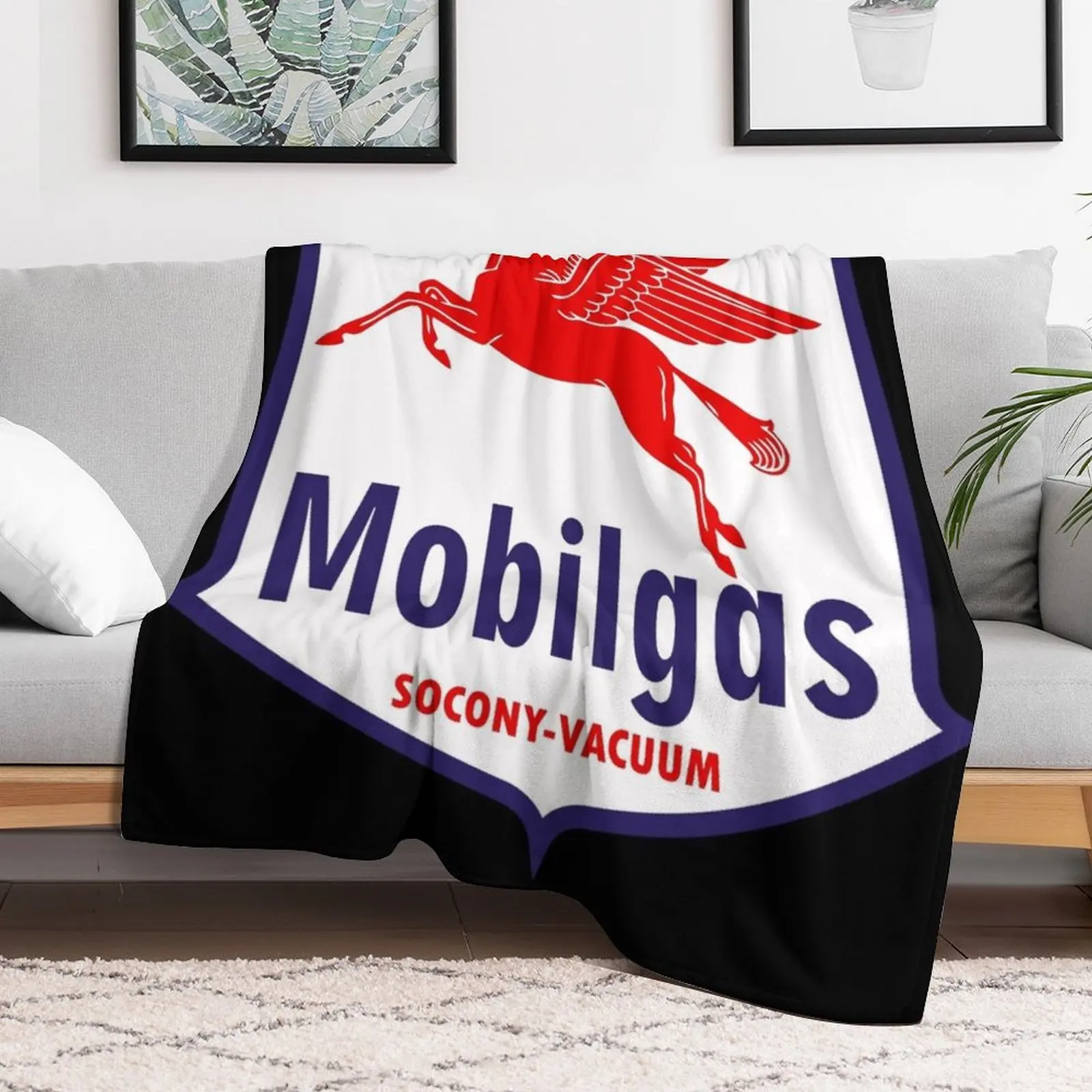 Mobilgas pegasus Throw Blanket Soft Plush Blanket as Housewarming Gift