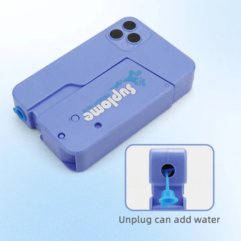 Water Gun Summer Outdoor Fold Phone Water Spray Guns Pull High Pressure Range Pools Beach Water Battle Fun Play Toys Children