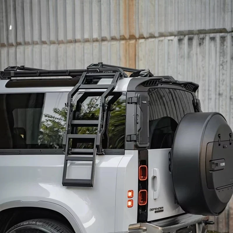

2025 New Aluminum Foldable Side Ladder Car Exterior Upgrade Accessories
