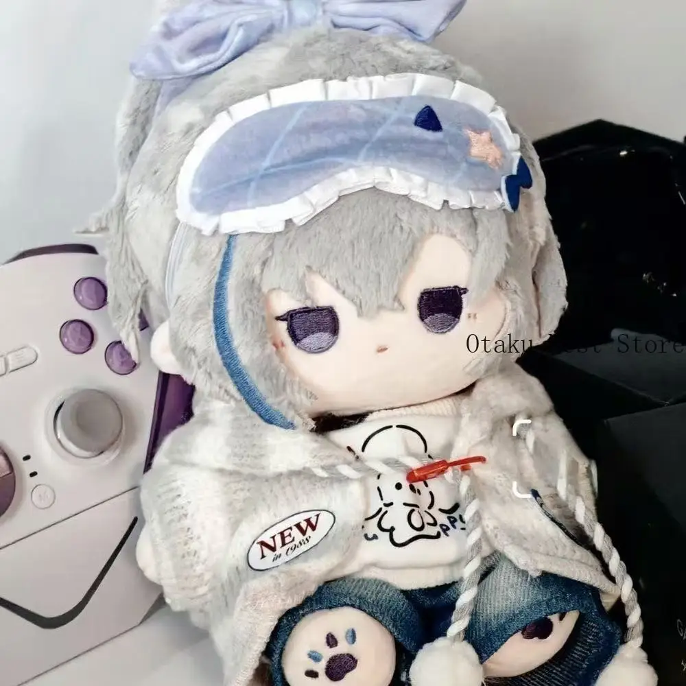 Anime 20cm Honkai Star Rail Silver Wolf Cute Sitting Plush Doll Stuffed Body Plushie Toy Cotton Mascot Cosplay Gift Birthday