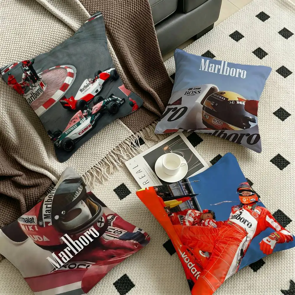Vintage F1 Monaco Fashion Racing Sports Car Photo Pillow Anime Pillow Sofa Bed Head Pillow Cover Cushion Cover 45x45 Cm Fashion