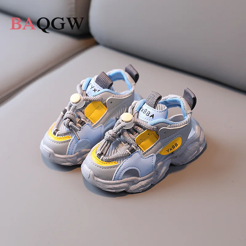 

Soft Bottom Lightweight Baby Girl Shoes School Boy Shoes Running Sneakers Student Running Sport Shoes Elastic Child Footwear