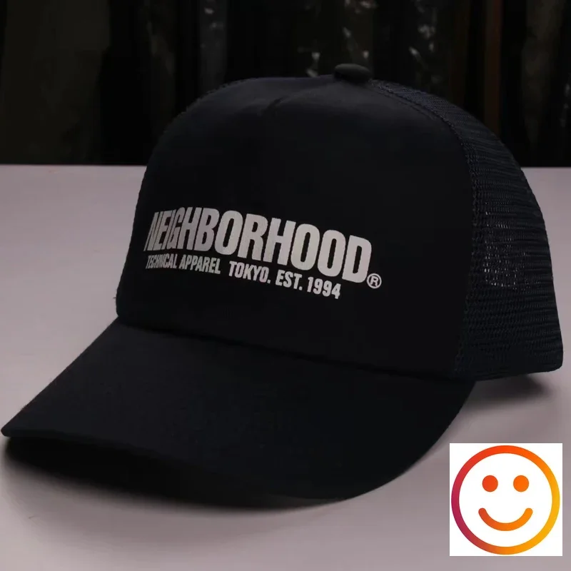 

Classic Mesh Neighborhood NBHD Breathable Baseball Cap Men Women High Quality Hip Hop Sport Peaked Cap Adjustable