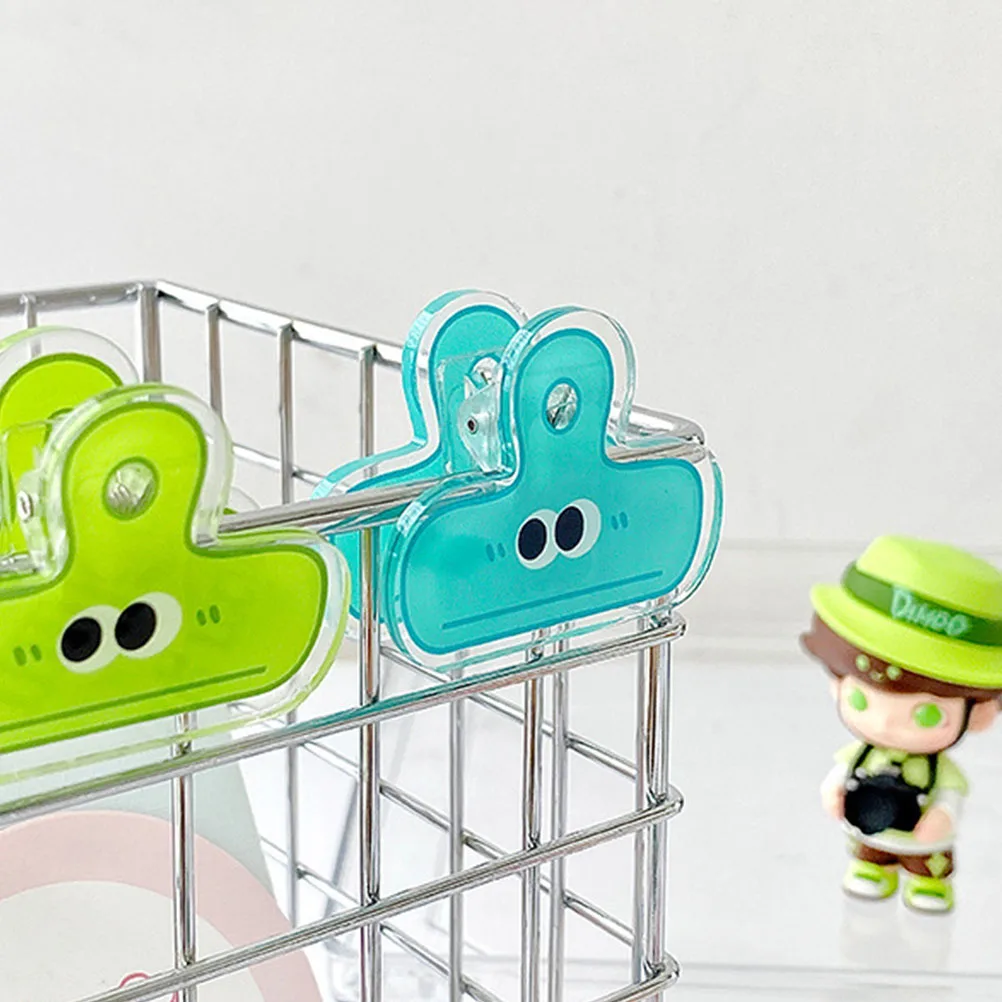 

8 Pcs Paper Clips Folder Jumbo Colorful Cute Chip Bag for Documents Wall Blackboard Premium Plastic Strong Hold