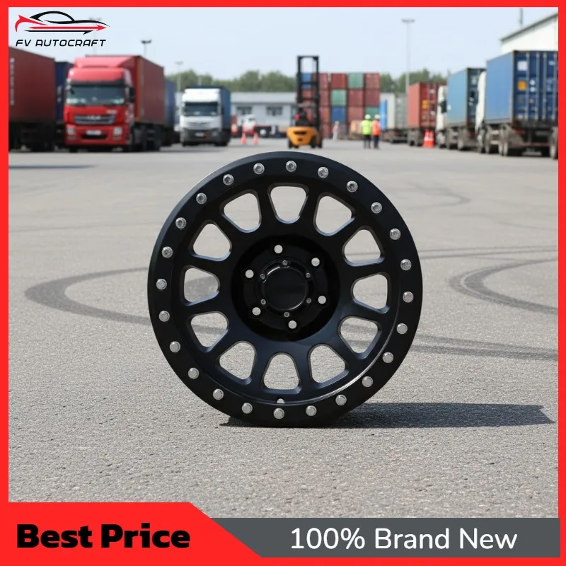 

【2026】Custom Forged Black Off-Road Beadlock Style 15 16 17 18 19 20 21 22 23 24 Inch 6x139.7 Alloy Wheels Universal SUV Car Rims