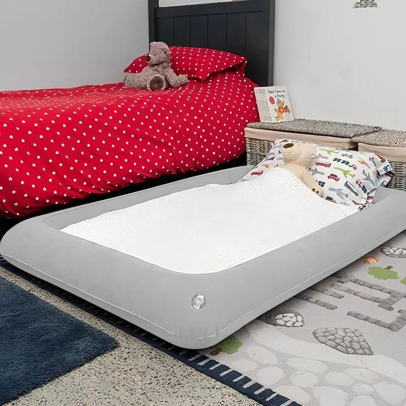 Foldable Air Cushion Pad Inflatable Sleeping Mattress Portable Kids Travel Camping Air Bed With Detachable Inner Car Camping Mat