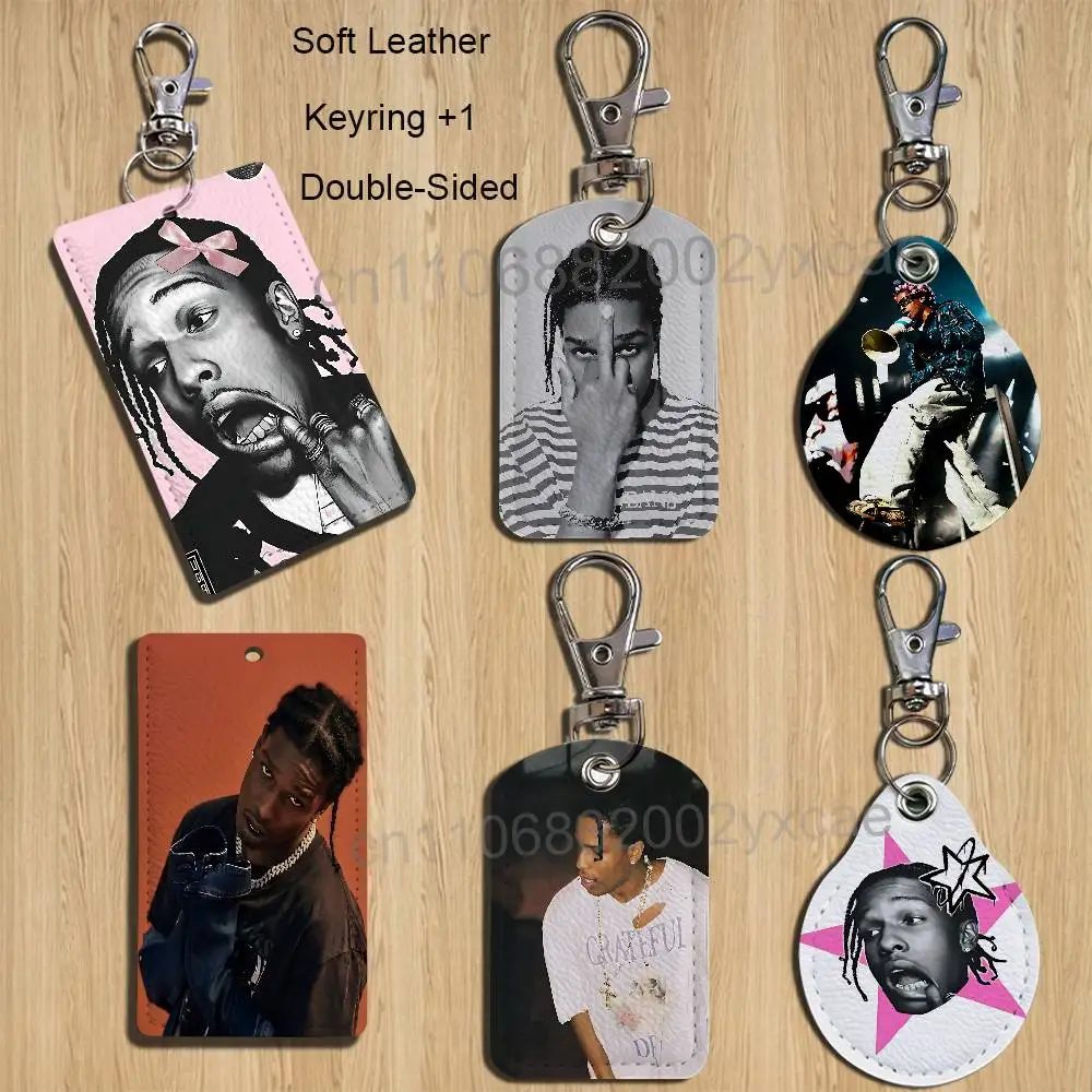 

cool Billboard 200 ASAP Rocky Card Holder With Keychain Executive Protection For Bank Credit Subway Bus Case
