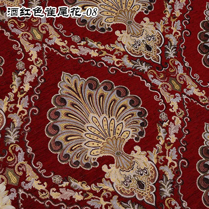Jacquard Chenille Bankstof Europese Stijl Hoge Precisie voor Bekleding Woondecoratie Draperiehoezen per meter