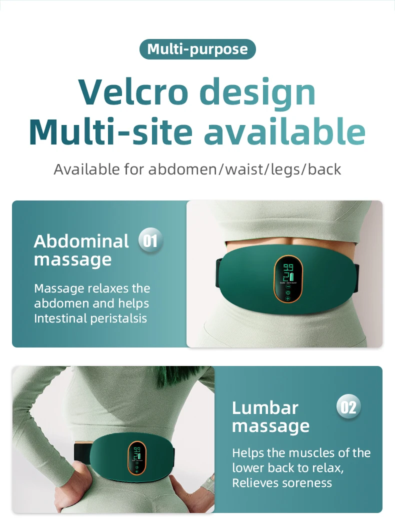 Wiederaufladbares Körper-Schlankheitsgerät, Taillengürtel, Fitnessgerät, grenzüberschreitend, Heimladung, multifunktionale Taillenmassage – Detail 9