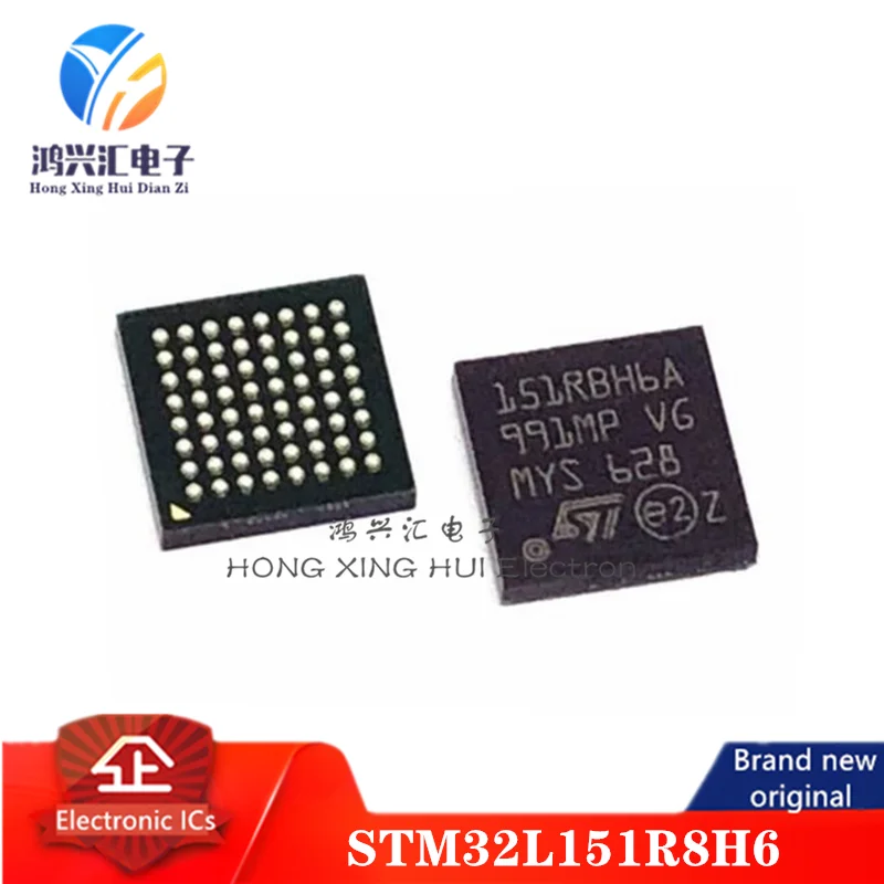 

New/Original STM32L151R8H6 MCU 32-bit ARM Cortex M3 RISC 64KB Flash 2.5V/3.3V 64-Pin TFBGA Tray