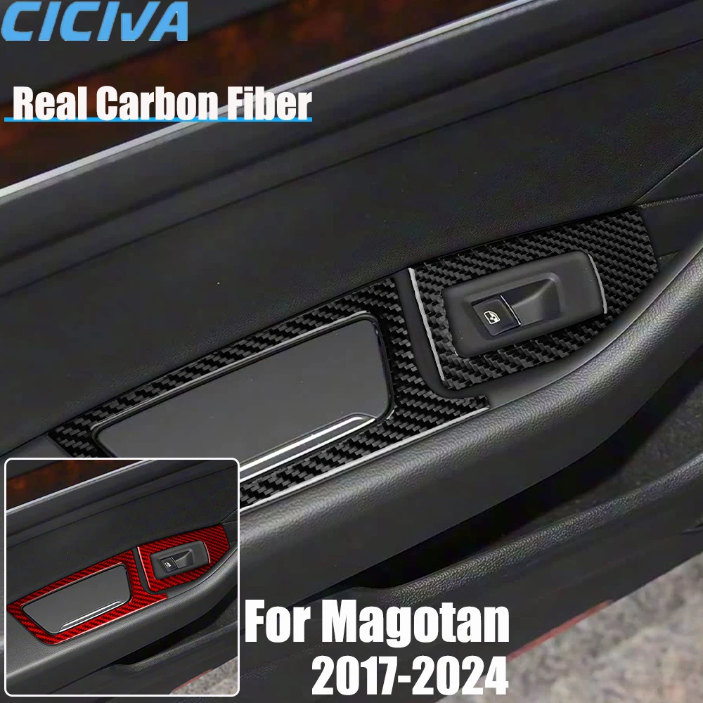 

Автомобильные аксессуары из настоящего углеродного волокна, накладка на заднее стекло, мягкая наклейка для Volkswagen Magotan 2017 2018 19 20 21 22 23 24