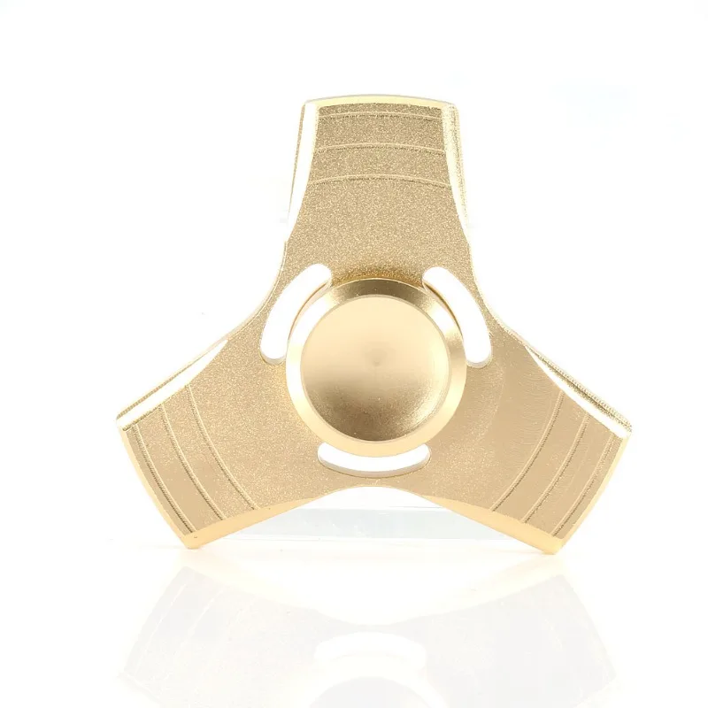 Aluminum Alloy 3D Triangle Hand Spinner Anti-anxiety EDC Fidget Toy for Adult Children Creative Metal Triangle Stress Relief Toy