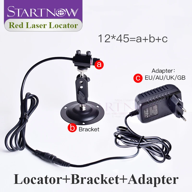 Set 12*45  Adjustable Cross Laser Red Light Locator Red Positioner Beam Laser Cross For CNC Woodworking Marker Machine