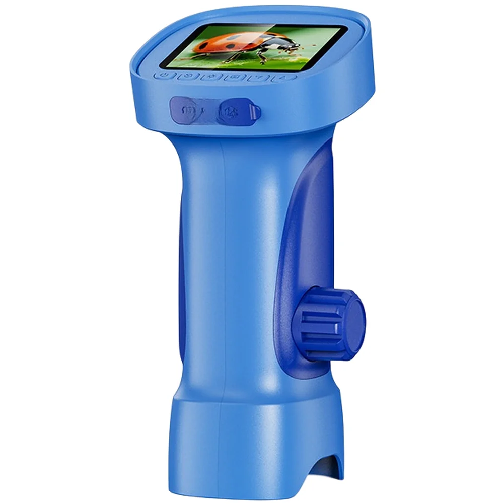 Digital Microscope with 2.4-inch IPS Monitor 1000x Zoom 1920x1080P Resolution 8 Brightness-Tunable LEDs Onboard 600mAh Cell