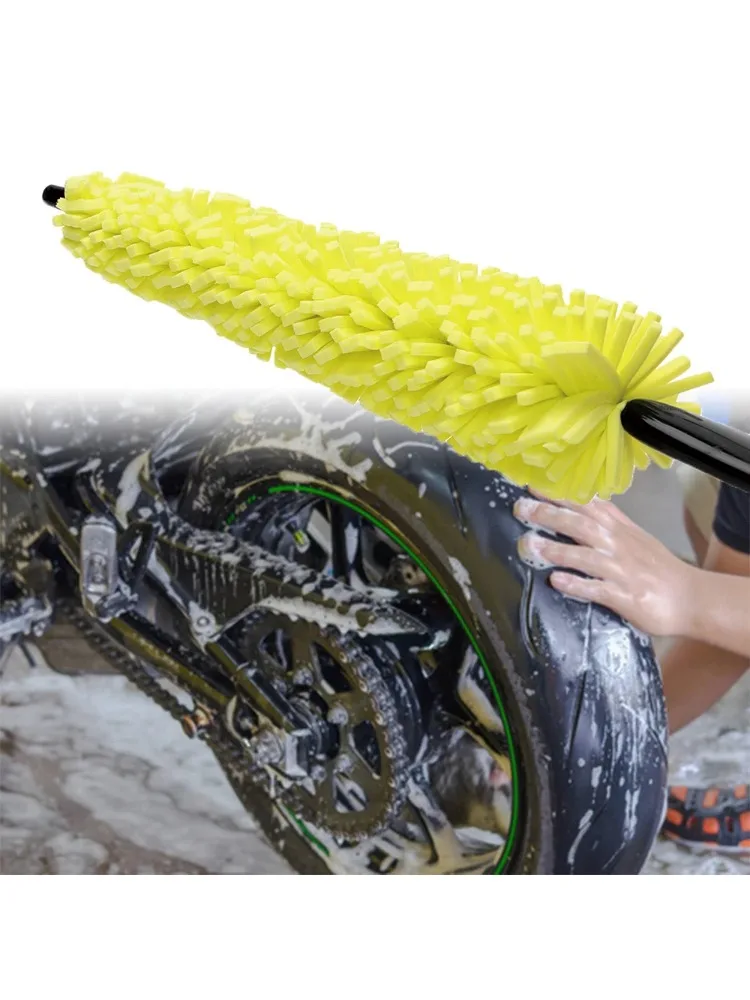 AliExpress 29cm Sponge Scrubber for Motorcycle Wheels, Car Hub Washers, Cleaning Tool with Handle, Bicycle Parts, Dirt Pit Bike