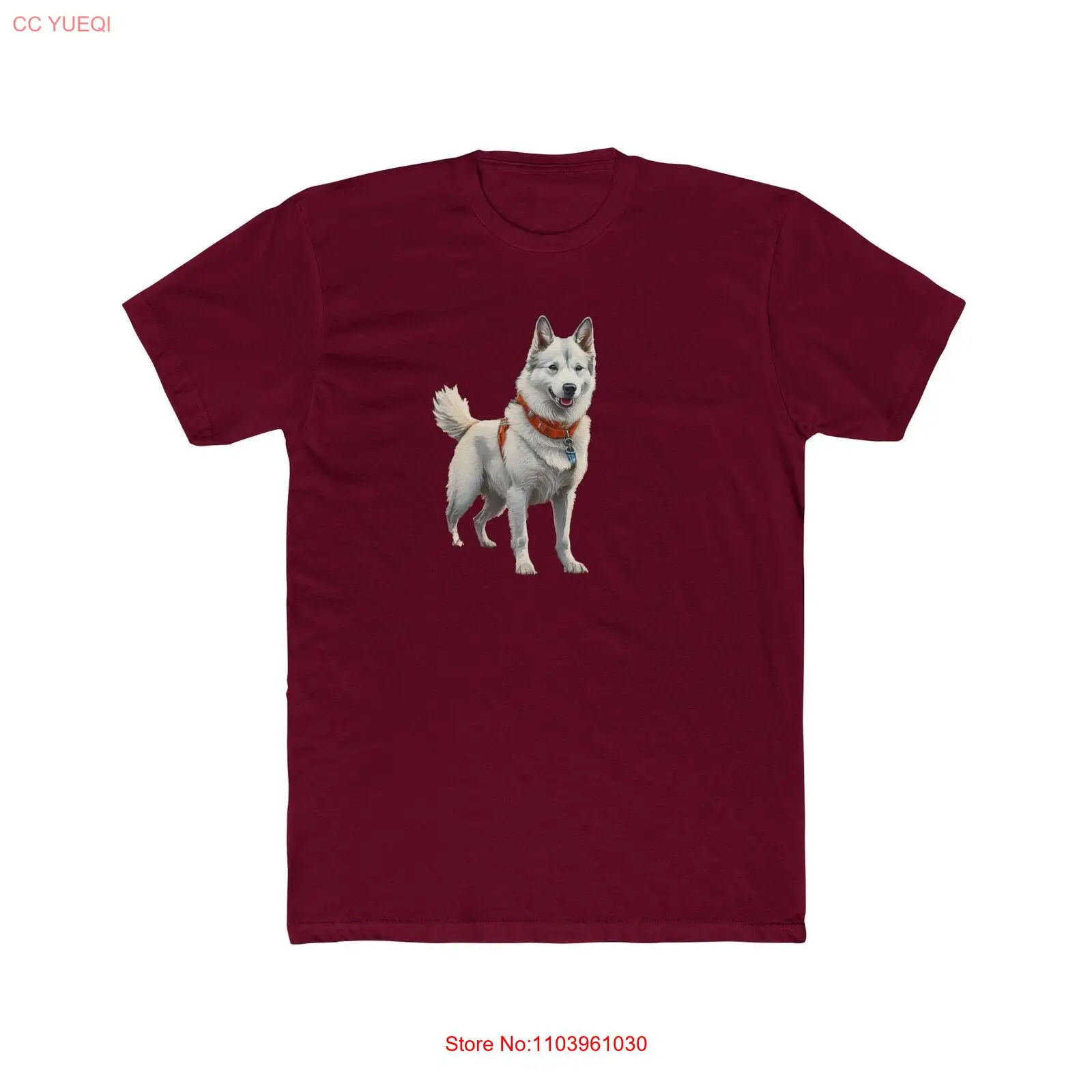 Yakutian Laika Men's FItted Cotton Crew Tee