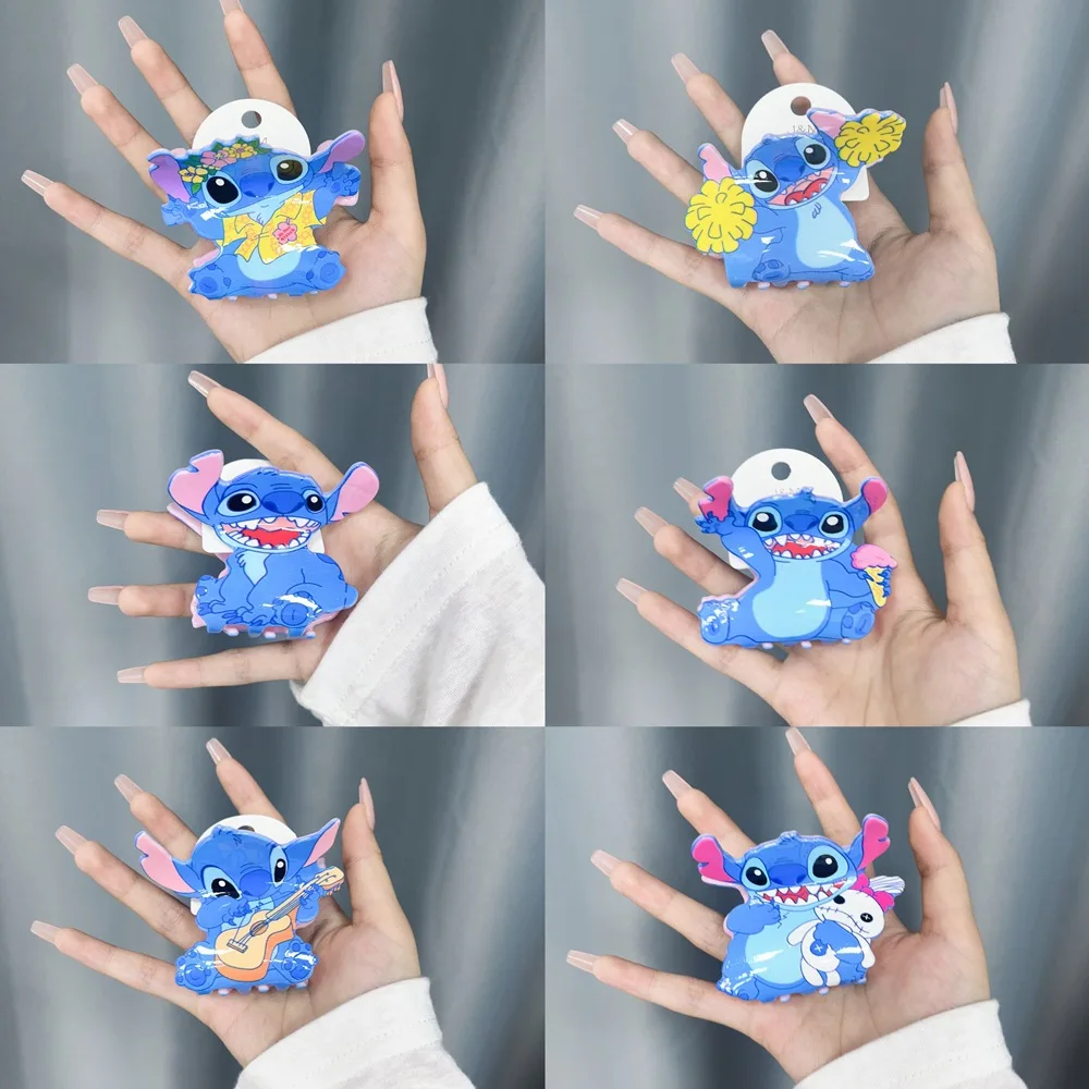 New Disney Lilo & Stitch Hairclips Girl Cartoon Acrylic Kawaii Hair Claws Women Cute Stitch Hairpins Kids Students Children Gift