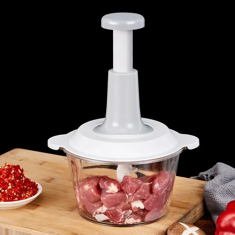 

1PCS Manual Vegetable Mincers Press Type Household Garlic Meat Cutter Grinders Whisk Stirre Kitchen Food Chopper Food Processor