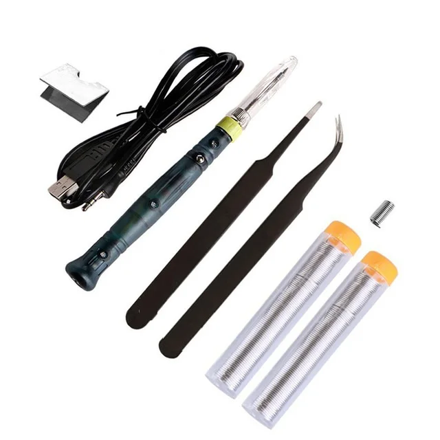 HOT 5V 8W USB Powered Electric Soldering Iron Solder Pen Welding Gun Hand Tools Kit Fast Heating Outdoor welding tools