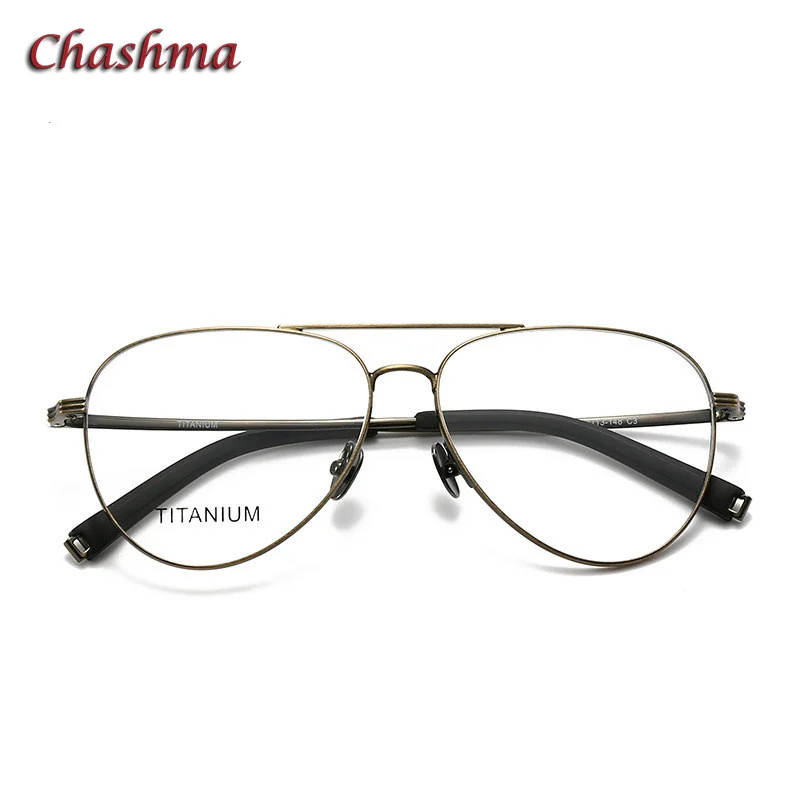 

Оправа для очков по рецепту Chashma, мужские очки из чистого титана, большие высококачественные очки для близорукости и пресбиопии для мужчин