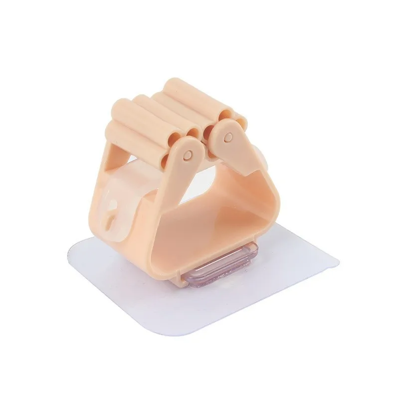No Punching and No Marking Mop Clip Wall Hanging Mop Broom Hook Fixed Mop Rack Storage Viscose Mop Wall Hanging Clip - view 5
