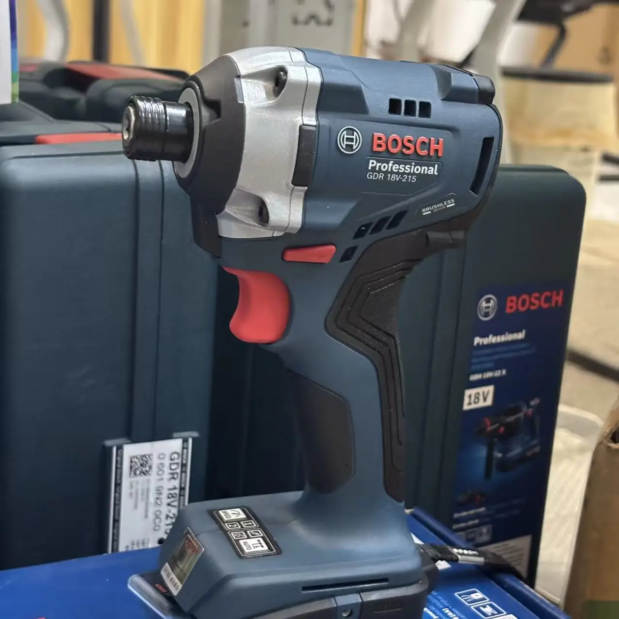 Bosch GDR 18V-215 Cordless Brushless Impact Driver Heavy Duty High Torque Electric Screwdriver Professional Electric Tools
