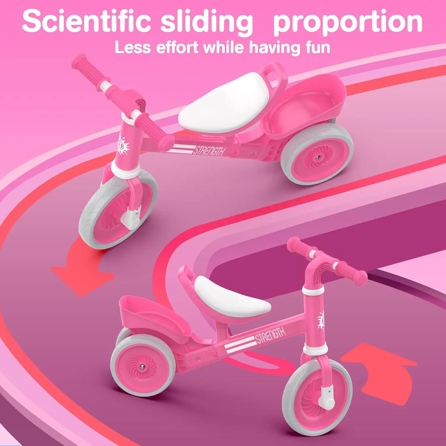 Balance Bike 2-4 anni, perfetto, robusto, bici senza pedali per bambini 2 3 4 anni, facile da montare, ben realizzata