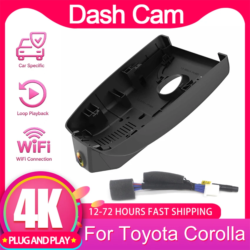Dash Cam For Toyota Corolla Hybrid Touring Sport E210 12th Gen SE (Hatchback & Sedan) Altis 2019-2026 Car DVR 4K Dashcam Camera