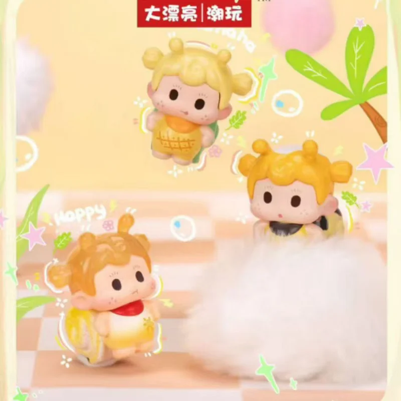 Auténtica nueva serie Soda Grumpy Snail Linda Mini estatuilla caja ciega juguetes coleccionables de moda para niñas regalo decorativo