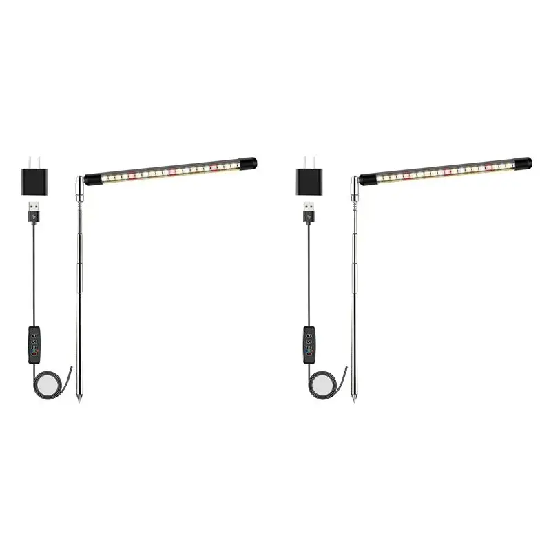 tftp-2x-フルスペクトル-led-植物育成ライト、高さ調節可能、3-つの照明スペクトル、自動タイマー-3-9-12h-us-プラグ付き