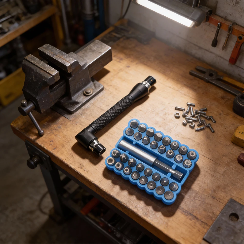 

Versatile Special Shaped Screwdriver Set With L Type Wrench Handle For Home Repair DIY Use And Extended Reach Screwdriver Bits