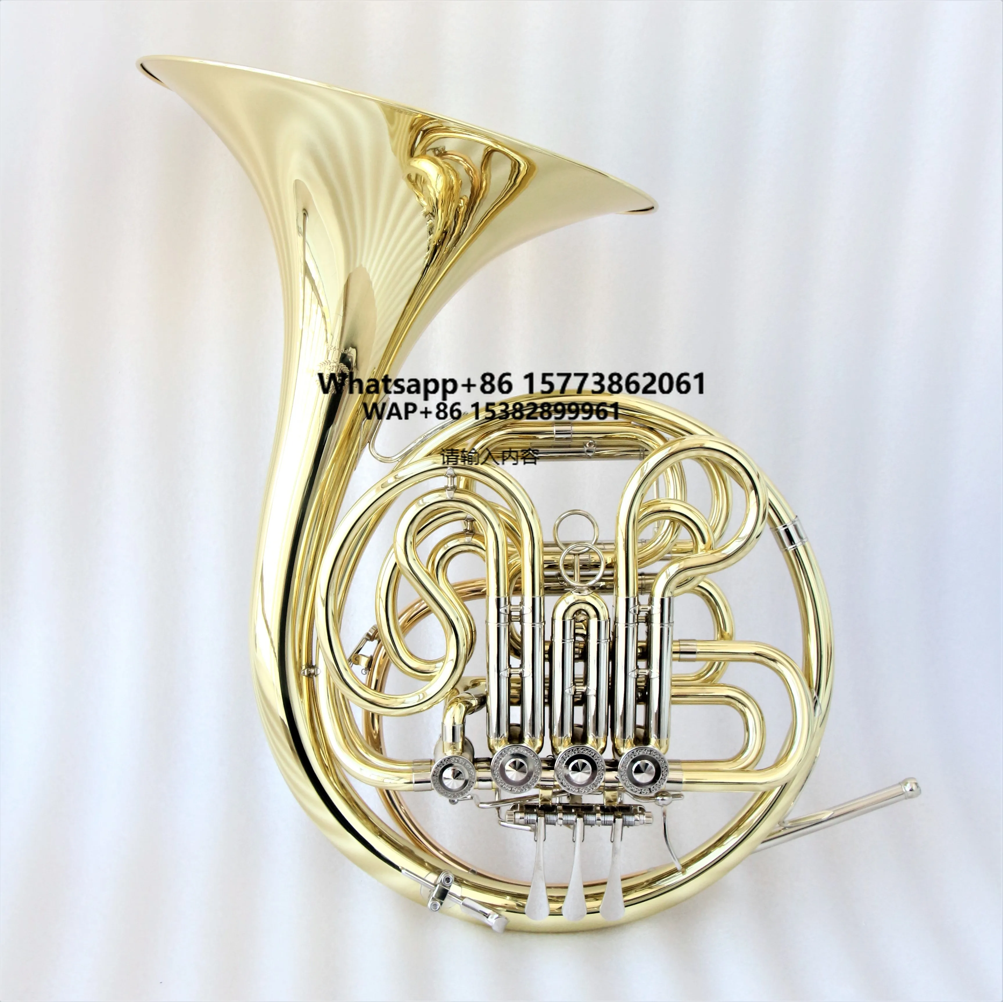 Top-Level Quality French Horn One Piece Bell French Horn  4-Key Double French Horn Instrument
