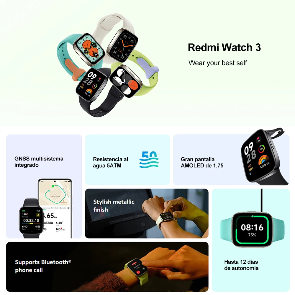 Xiaomi Redmi Watch 3 smartwatch, 1.75 \