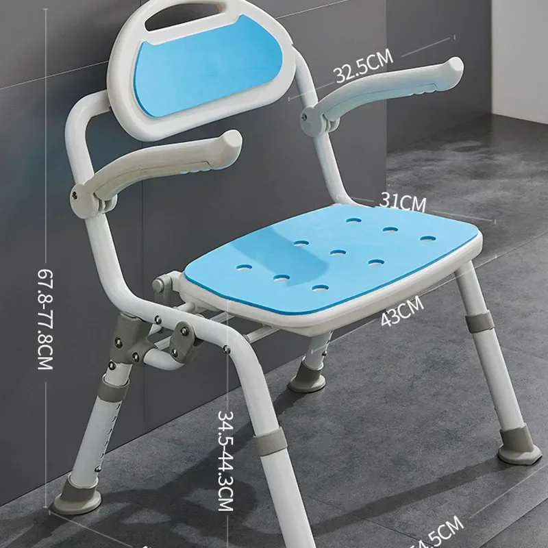 Folding Disabled Shower Seat Elderly Persons Designer Nordic Ultralight Shower Seat Pedicure Meubles Salle De Bain Furniture