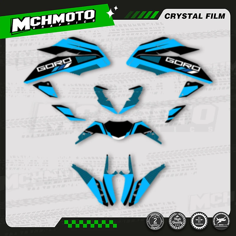

MCHMFG Custom Motorcycle Graphics Background Decals Stickers For KTM Duke 125 390 2017 2018 2019 2020