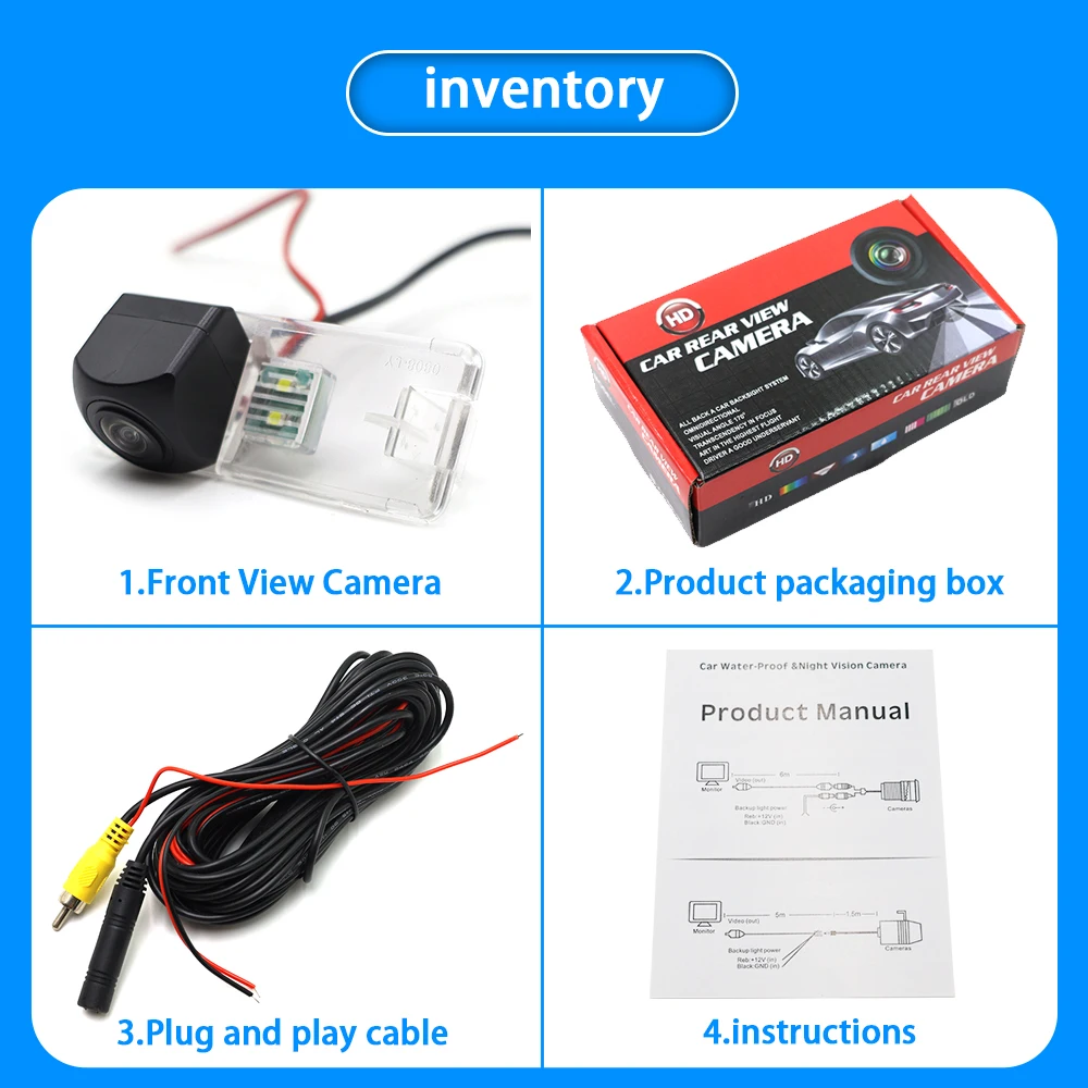 AutoBora Reverse Parking Car Rear View Camera AHD 1080P Night Vision for Buick Park Avenue Bitter Vero HSV Grange