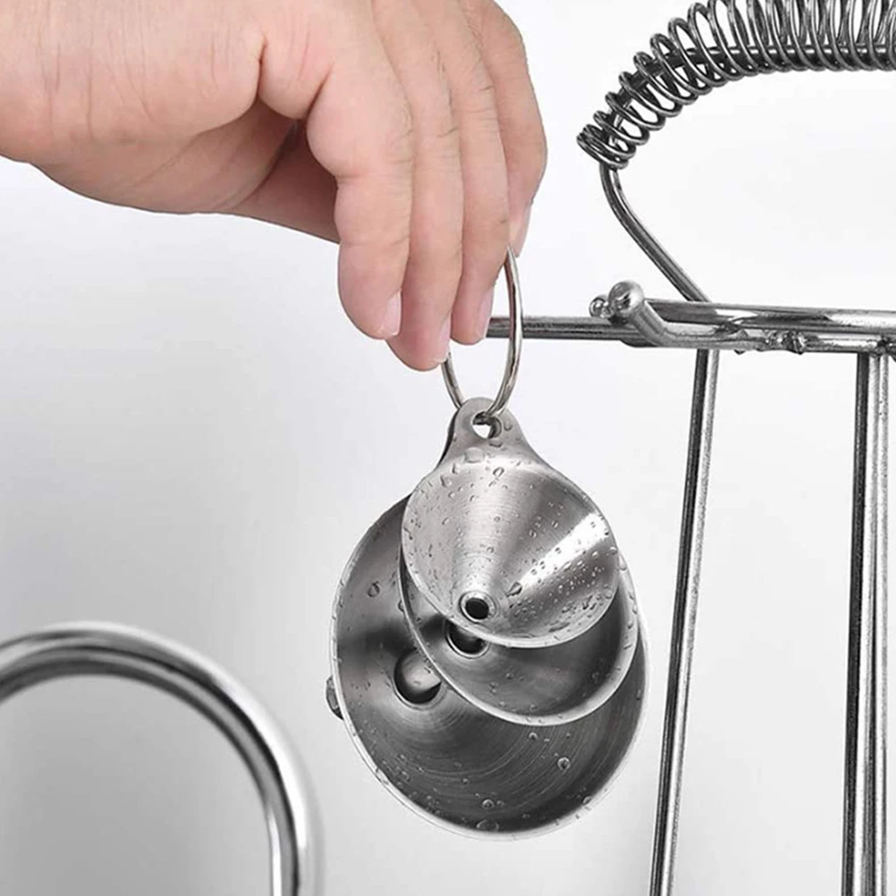 

1 set Stainless Kitchen Funnel Set Large Mouth Oil Sauce Funnel Sauce Metal Canning Gadgets Home Use