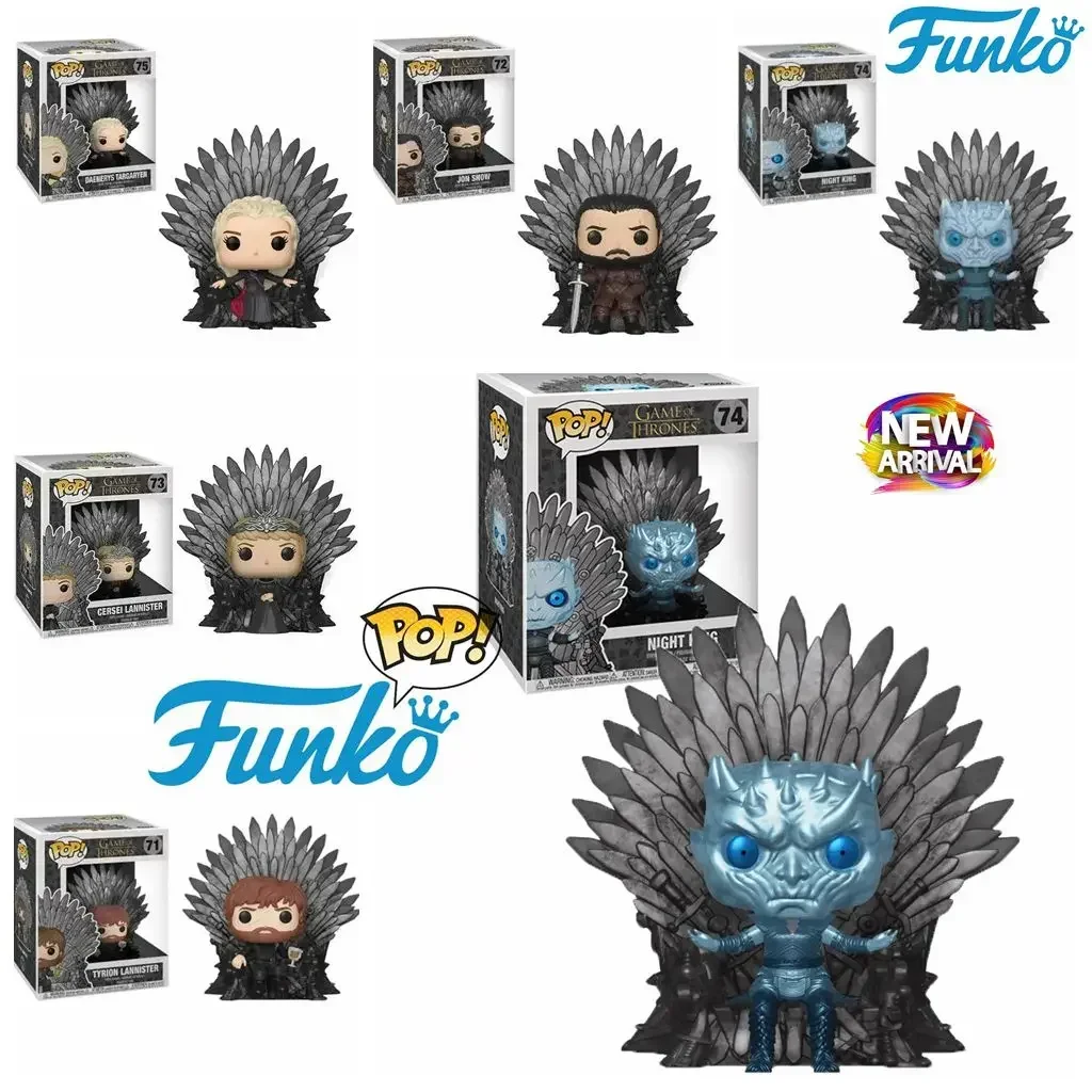 FUNKO POP Game of Thrones TYRION 71 DAENERYS 75 JON SNOW NIGHT KING on Iron Throne 74# CERSEI Vinyl Figure Collection Model Toys