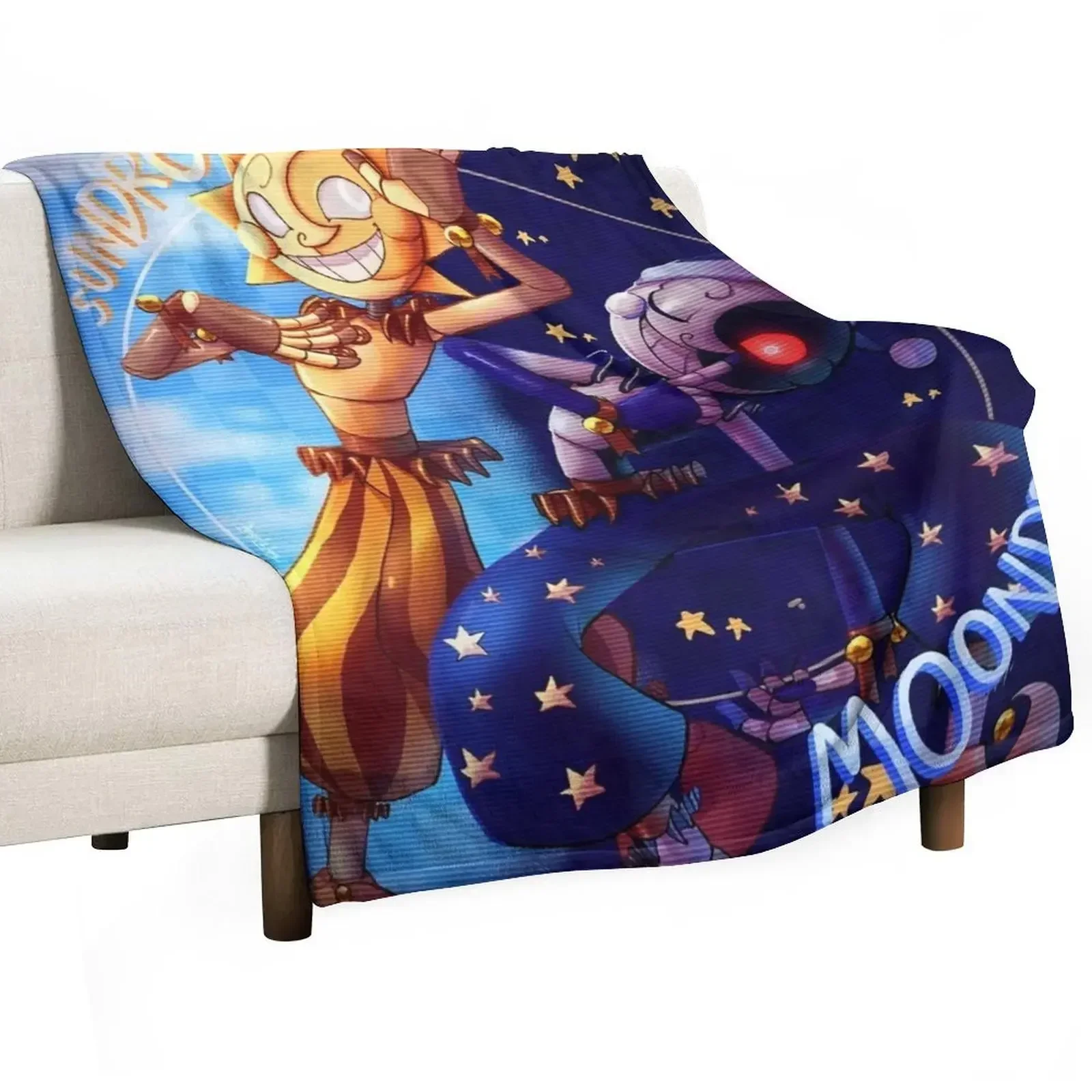 Sunnydrop and Moondrop Throw Blanket Tourist Beautifuls Blankets